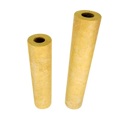 Rock Wool Pipe And Tube Roc Kwool Fireproof Steam Pipe Thermal Insulation Material